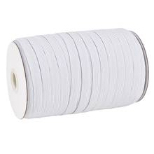 Flat Elastic Cord Mask Stretch Ear Tie Rope White Black for DIY Handmade Mask Clothing Sewing 5mm 6mm 8mm 10mm 12mm 14mm 2024 - buy cheap