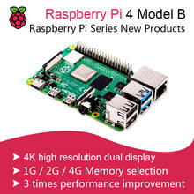 New Official Original Raspberry Pi 4 B 1G/2G/4G  Model B Development Board BCM2711 SoC DDR4 RAM USB 3.0 Support PoE Than Pi 3 2024 - buy cheap