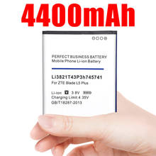 New 4400mAh Li3821T43P3h745741 Battery for ZTE Blade L5 Plus battery 2024 - buy cheap