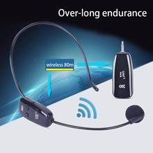 Micrófono inalámbrico UHF portátil, amplificador de voz, altavoz, Guía de viaje, Radio FM, MP3 2024 - compra barato