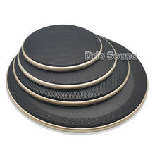 For 4"/5"/6.5"/8"/10" Inch Speaker Conversion Net Cover Car Audio Decorative Circle Metal Mesh Grille Protection #Golden+Black 2024 - buy cheap