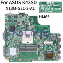 KoCoQin Laptop motherboard For ASUS K43SD K43E P43E A43E K43SV K43 GT610M Mainboard HM65 REV.4.1 N13M-GE1-S-A1 2024 - buy cheap