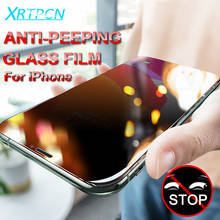 Anti Spy Tempered Glass on the For iPhone X XS XR 11 Pro Xs Max Private Screen Protector For iPhone 7 8 6S Plus Protection Film 2024 - buy cheap