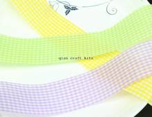 Cinta de Gingham de 100 yardas, cinta de Gingham de vacaciones, cinta de Gingham de colores mezclados de 25mm, mezcla de colores o lo que se indica 2024 - compra barato