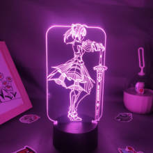 Saber Fate Anime Figure 3D Led Night Light Cool Gift Colorful Lava Lamp Manga Gaming Room Table Decoration King Altria Pendragon 2024 - buy cheap