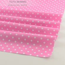 Padrões de pontos tecido de algodão cor de rosa 50 cm x 160 cm/piece tissu para roupas de cama do bebê de costura quilting patchwork tecido frete grátis 2024 - compre barato