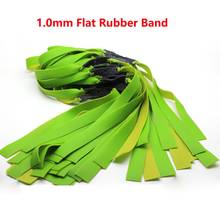 10pcs 1.0mm Thick Flat Rubber Band Powerful Slingshot Rubber Band for Slingshot Hunting elastic elasticity for shooting 2024 - buy cheap