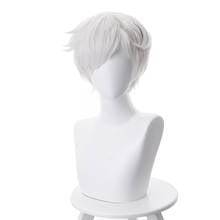 Норман короткий парик косплей костюм Yakusoku no Neverland Жаростойкие синтетические волосы обещанный Neverland Косплей парики 2024 - купить недорого