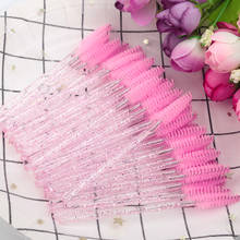 Shidishangpin cílios maquiagem escova por atacado 100 pçs pacote rímel cílios escova descartável rímel varinha rímel escovas 2024 - compre barato