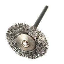 10 pcs Stainless Steel Wire Brushes Disc Brush Round Brush 25mm Diameter for Dremel 2024 - buy cheap