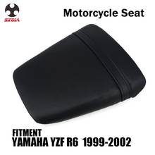 Motocicleta de rua bicicleta traseira do passageiro almofada couro capa assento para yamaha yzfr6 yzf r6 1999 2000 2001 2002 2024 - compre barato