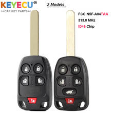 KEYECU-mando a distancia para coche, llave para Honda Odyssey 2011 2012 2013 2014, Fob 5/ 6 botones-313,8 MHz-Chip ID46-FCC ID: N5F-A04TAA 2024 - compra barato