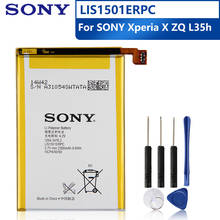 Sony bateria de substituição original para celular, sony xperia zl l35h odin c650x xperia x zq lis1501erpc, bateria recarregável 2330mah 2024 - compre barato