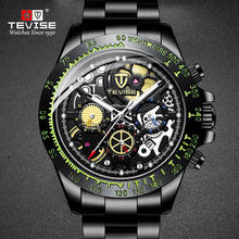 TEVISE Luxury Brand Fashion High Quality Automatic Mechanical Men Watch Luminous Hands Full Steel Business Waterproof Male Clock 2024 - buy cheap