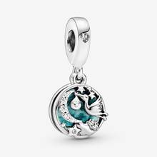 925 sterling silver beads white crane & star Dangle Charm fit original Pandora bracelet silver jewelry making for women 2021 2024 - buy cheap