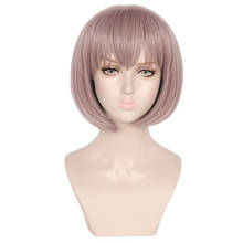 Danganronpa ruruka ando peruca curta cosplay traje dangan ronpa resistente ao calor do cabelo sintético ruruka andoh perucas femininas 2024 - compre barato