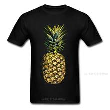 Camiseta de abacaxi popular, camiseta 3d masculina, camisetas hipster, moda, roupa preta, desenho animado, roupa de rua, tamanho grande 2024 - compre barato