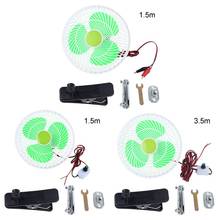 12V Oscillating Stepless Speed Air Cooling Electric Fan Swing Clip Fan for Car Vehicle Outdoor Home Camping Hiking 2024 - buy cheap