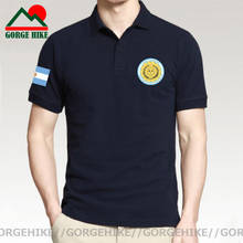 Polo militar de Argentina AR para hombre, camisa de manga corta, informal, a la moda, transpirable, Tops cómodos 2024 - compra barato