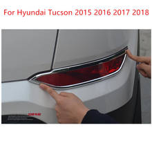 Cubierta de luz antiniebla trasera para faro antiniebla trasero, cubierta cromada ABS para Hyundai Tucson 2015 2016 2017 2018 2024 - compra barato