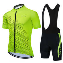 SALEXO Team Cycl Clothing Set 2021 Man Summer MTB Race Cycling Clothing Short Sleeve Ropa Ciclismo Outdoor Riding Bike Uniform 2024 - buy cheap