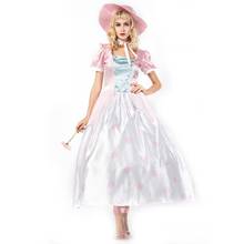 Fantasia feminina de tv e filmes, vestido retrô longo com cobertura rosa, fantasia de princesa para o dia das bruxas 2024 - compre barato