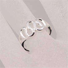 WQQCR 925 пробы серебряные кольца для женщин уникальная скрученная форма круглое кольцо обручальное модное ювелирное изделие Подарок на годовщину 2024 - купить недорого