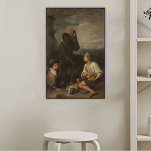 Kawon-pôster de arte em tela, quadros de parede, para decoração de sala de estar e casa, com pintura a óleo, três meninos 2024 - compre barato