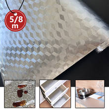 Papel de aluminio impermeable a prueba de aceite para cocina, pegatinas de pared para estufa, armarios, cajones, decoración de papel tapiz autoadhesivo DIY multifunción 2024 - compra barato