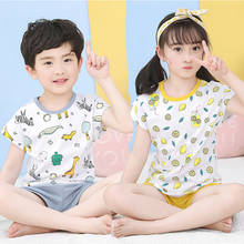 Children Pajamas Short Sleeve Cartoon Kids Sleepwear Summer Kids Clothes Baby Boy Cotton Clothing Set Toddler 2pcs Pijamas Suits 2024 - buy cheap