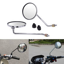 Para suzuki gsr750 gsxr600 gsxr750 gsxr750 rm85 rm125 motocicleta espelho retrovisor espelho redondo da motocicleta haste longa acessórios 2024 - compre barato
