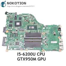 NOKOTION DAZAAMB16E0 NBGDZ11002 For Acer aspire E5-575 E5-575G Laptop Motherboard SR2EY I5-6200U CPU GTX950M graphics 2024 - buy cheap