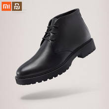 Xiaomi wool pad plus velvet warm leather boots thick soft suede leather thickening outsole men's business velvet lining shoes 2024 - buy cheap