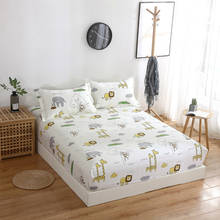 Lençol de cama 100% algodão, queen king, único, tamanho duplo, confortável, elástico, fronha, capa de colchão 2024 - compre barato