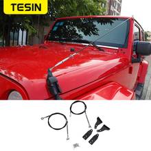 Styling Mouldings for Jeep Wrangler JL 2018+Car Hood Latch Lock Obstacle Eliminate Rope for Jeep Wrangler Exterior Accessories 2024 - buy cheap