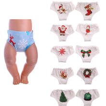 Bragas de estampado bonito para Santa, 15 estilos, para muñecas americanas de 18 pulgadas y 43 Cm, artículos para bebés recién nacidos, regalos de Navidad para niños 2024 - compra barato