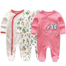 Peleles de algodón para niña recién nacida, ropa de manga larga para niño y niña, Mono para bebé, traje para niño 2024 - compra barato