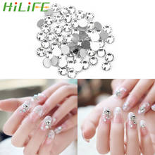 HILIFE Non Hot fix FlatBack Strass SS4-SS16 Nail Art Rhinestones Decorations AB Rhinestones 14 Section Glitter Crystal 2024 - buy cheap