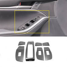 Аксессуары из нержавеющей стали для Mazda 3 Axela 2019 2020, панель переключателя управления дверью и окном автомобиля, панель управления подъемником, отделка, Стайлинг автомобиля 2024 - купить недорого