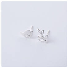 Real 100% 925 Sterling Silver bird branches Stud Earrings for Women Girls Fashion sterling-silver-jewelry brincos brinco 2024 - buy cheap