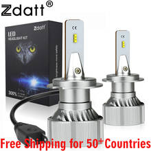 Zdatt miniluces h7 Led para coche, faros delanteros de 20000LM H1 H11 H7 H4 H8 HB3 HB4 luces led para auto Canbus 100W, 6000K, 12V, Chip ZES, Turbo, geniales, 2 uds. 2024 - compra barato