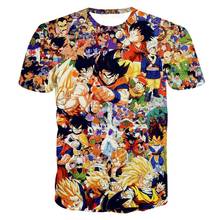 Camiseta 3D de alta calidad para hombres y niños, camisa de Anime de Goku Z, de moda, estampado de maestro Roshi, de dibujos animados, talla grande, novedad de verano 2021 2024 - compra barato