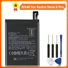 Bn48 bateria do telefone para xiao mi nota vermelha 6 pro note6 pro note6pro 4000mah bateria de substituição + ferramenta 2024 - compre barato