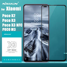 NILLKIN-protectores de pantalla XD CP + MAX para Xiaomi Poco X3, NFC, Poco M3, X2, F2 Pro, película de vidrio templado de cobertura completa para Redmi K30 Pro 2024 - compra barato