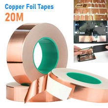 20M Double Sided Adhesive Conductive Copper Slug Foil Barrier Tape EMI Shielding Tool Copper Foil Anti-oxidation Adhesive Tape 2024 - buy cheap