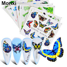 Morixi butterfly nail sticker ultra thin water decals DIY manicure decoration water transfer fruit animal nail decals FW086 2024 - buy cheap