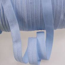 Solid FOE Ribbon 100Yards for 020 baby blue - 5/8 inch Fold over elastic ribbon 2024 - buy cheap