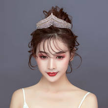 FORSEVEN Handmade Bridal Tiaras Jewelry Rhinestone Bridal Princess Crown Headband Tiara Women Wedding Hair Accessories JL 2024 - buy cheap