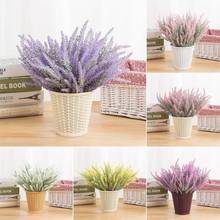 Paquete de floreros decorativos para el hogar, plantas artificiales de lavanda de la Provenza romántica, para decoración del hogar, 1 paquete 2024 - compra barato