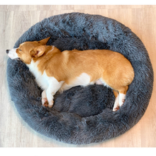TNLY Dog Long Plush Dounts Beds Calming Bed Hondenmand Puppy Cushion Pet Mat Winter Warm Sofa Dog Kennel Cat Bed Pet Bed 2024 - buy cheap